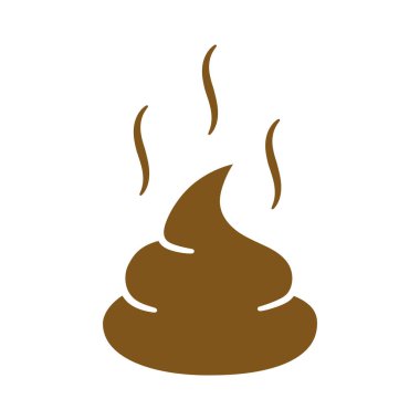 Düz bir şekilde kokmuş kaka ikonu tasarımı. Vektör.