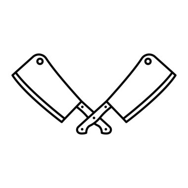 Doğrusal olarak çapraz satır simgesi tasarımı. Vektör.