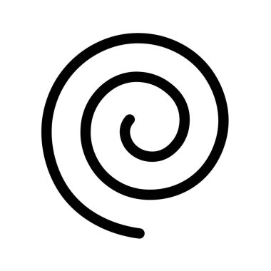 Vector illustration of a spinning linear spiral.