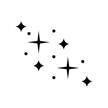 Işıltılı ve yıldızlı parlak bir ikon.