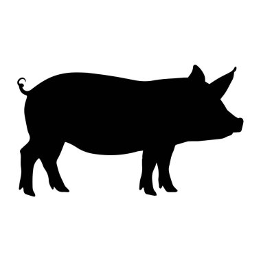 Bir domuz siluetinin tasviri.