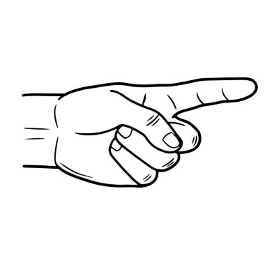 İşaret parmağı tasviri.