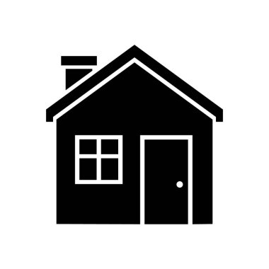 Ev ikonu düz stil. Vektör.