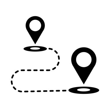 Yönlendirme simgesi düz stil. Vektör.