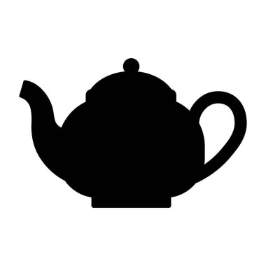 Çaydanlık simgesi düz stil. Vektör.