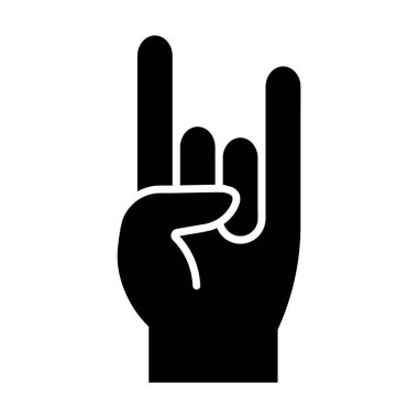 Düz bir el hareketi ikonu. Vektör.