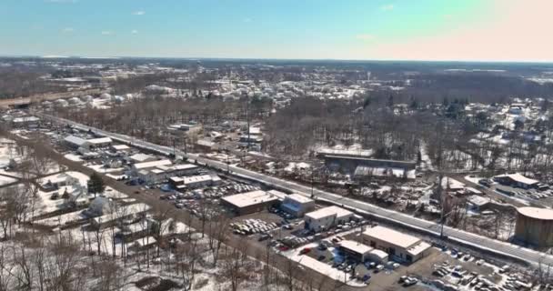 Result Intense Snowstorm Pennsylvania Small American Town Residential Complex Has — Stock Video