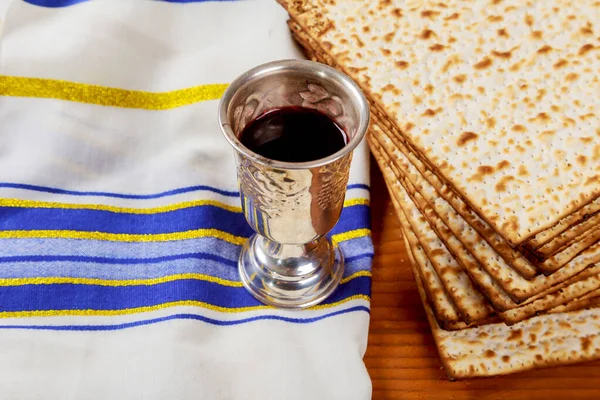 Jüdischer Feiertag Pesa Feier Konzept Jüdisches Pessach Feiertag Pessach Matzah — Stockfoto