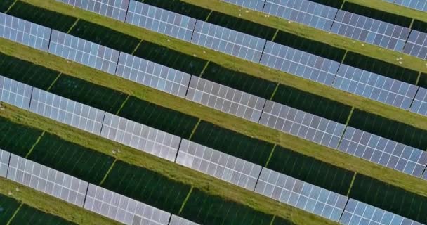 Yenilenebilir Yeşil Enerji Kaynağı Güneş Pili Panelleri Alternatif Bir Kaynak — Stok video