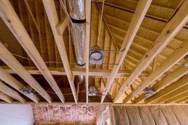 During construction new building it imperative that all communication lines and plumbing are installed before plasterboard installed.