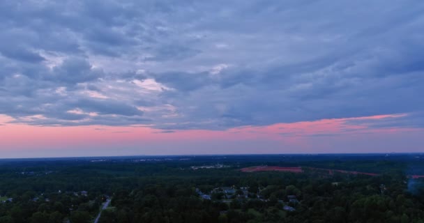 Sky Dramatic Sunset Had Amazing View Gorgeous Clouds Creating Breathtaking — Stock video