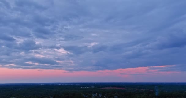 Stunning Sunset Beautiful Clouds Dramatic Sky — Stock video