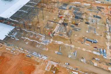 Construction equipment that being used to construct residential complex is quite large and consists of some pieces equipment