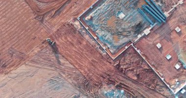 Earthworks on construction site bulldozer is being prepared land for development construction industry place