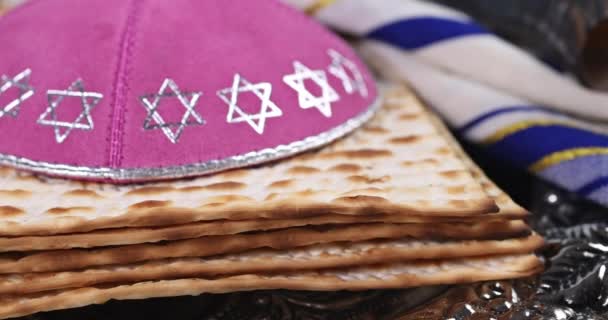 Passover Time Remembrance Reflection Jewish People Reflect Ancestors Journey Slavery — Stockvideo