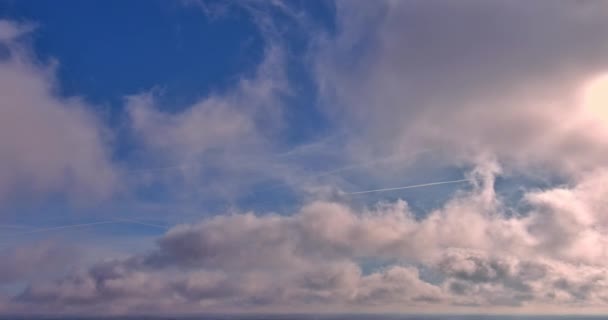 Hurrikan Bringt Stürmischen Himmel Mit Sich Der Entfernte Wolken Von — Stockvideo