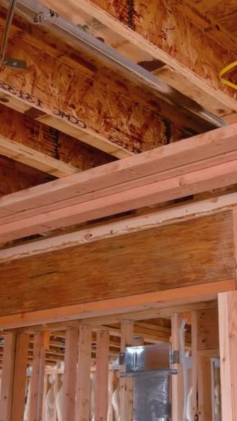 Process Must Followed Plasterboard Applied New Building Construction Including Installation — Stock videók
