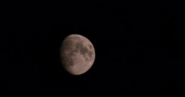 Κάθε Νύχτα Φεγγάρι Συνεχίζει Κινείται Στον Ουρανό — Αρχείο Βίντεο
