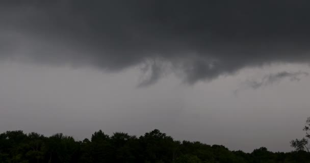 Medida Que Nubes Oscuras Misteriosas Tormenta Acercaban Atmósfera Llenaron Anticipación — Vídeos de Stock