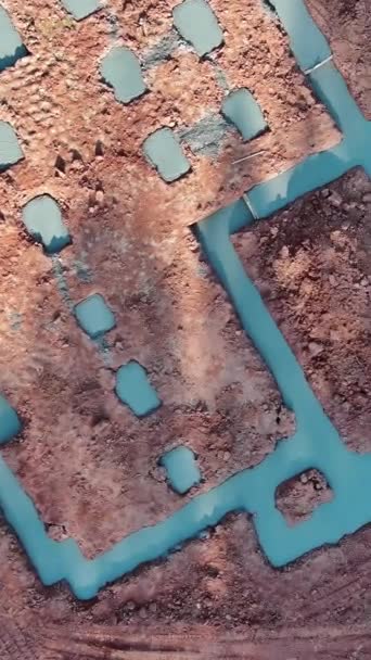 Beton Für Fundament Muss Mit Zement Gegossen Werden Eine Solide — Stockvideo
