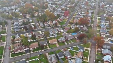 New Jersey 'de küçük bir Amerikan kasabasının görüntüsü