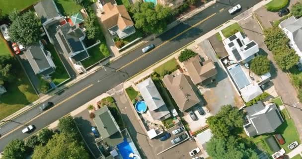 Flygbild Liten Amerikansk Stad New Jersey Tas Från Hög Punkt — Stockvideo