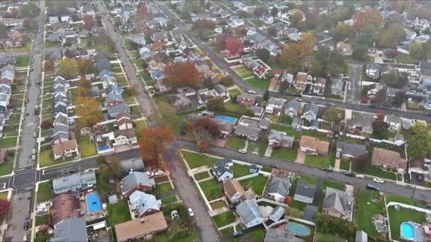 Bostadshus Liten Amerikansk Stad Ligger Landsbygden New Jersey — Stockvideo