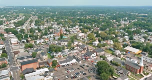 Bundesstaat New Jersey Gibt Eine Amerikanische Kleinstadt Mit Komfortablem Wohnumfeld — Stockvideo