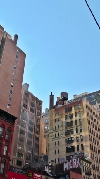 Manhattan New York City Können Sie Vom Höchsten Wolkenkratzer Aus — Stockvideo