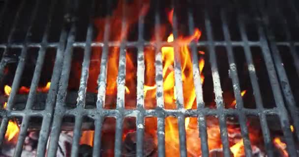 烤肉用烤炉烧着 准备烤肉用的煤 — 图库视频影像