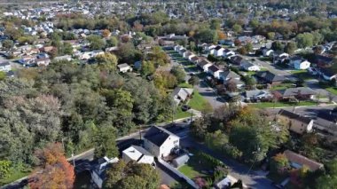 New Jersey, Amerika Birleşik Devletleri 'nde güzel bir şehir merkezi olan kenar mahalle yerleşiminin manzaralı manzarası.
