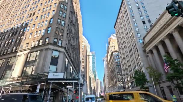 October 2023 New York Manhattan New York City Skyline Viewed — Stock Video