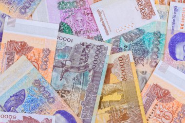 Kamboçya ulusal para birimi farklı nominal değerlere sahip Riels 'den oluşur