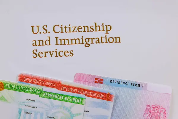 stock image Immigrants in United States with Residence Permit, Employment Authorization Card, Permanent Resident Status need following documents order to live comfortable life