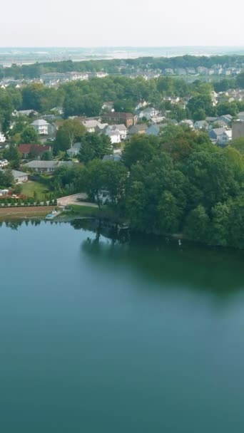 Нью Джерси Небольшой Американский Городок Жилым Комплексом Состоящим Домов Одну — стоковое видео