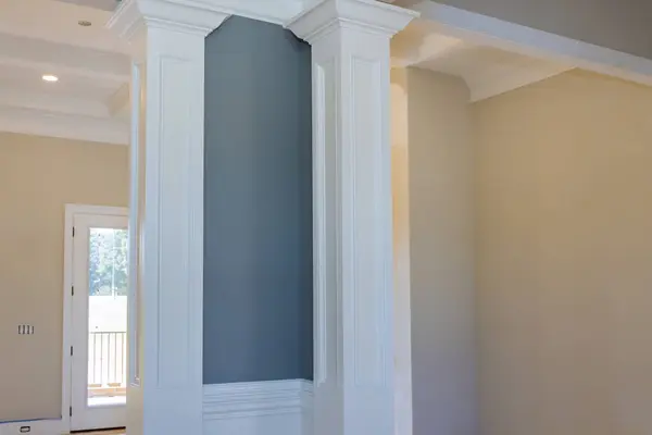 stock image After reconstruction, an interior view of modern living room