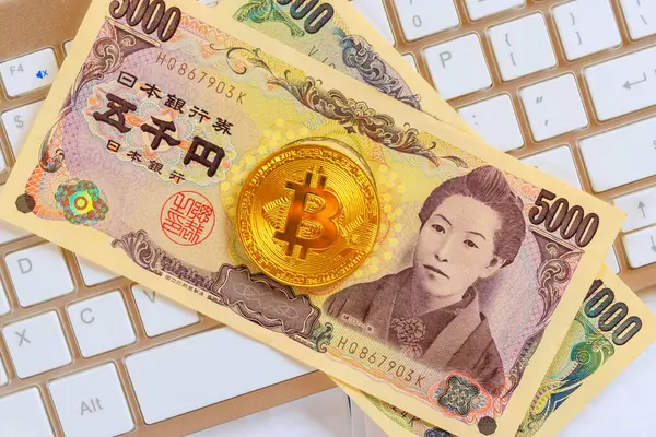 Bitcoin dijital para e-cüzdanı için yatırım Bitcoin şifreleme teknolojisi kullanarak Japon yen.