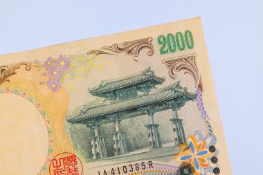 Japon Japon Nippon Ginko Ulusal Bankası tarafından yayınlanan nakit para değerleri 2000 yen ön görünüm