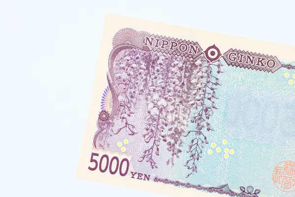 stock image At 2024, Nippon Ginko national bank will issue new 5000 yen banknotes cash rear view