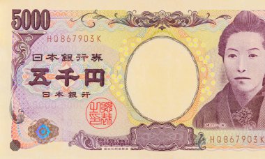 Japon Ginko Ulusal Bankası, Japon yen banknotlarını 5000 yen 'lik ön görüş ile piyasaya sürdü