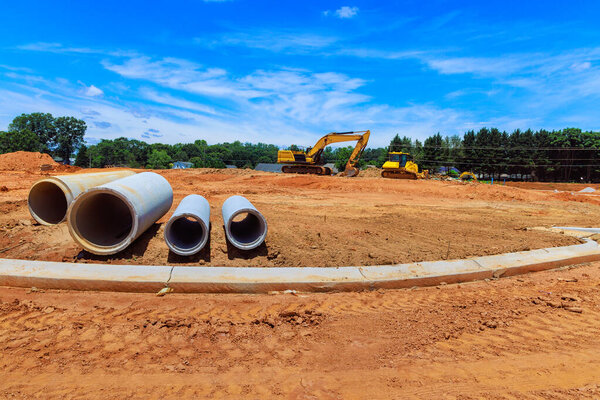 Prior to construction of roads, concrete ditch trays were used as drainage canals for storm water
