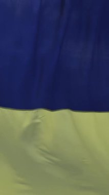 Ukrayna 'nın mavi sarı bayrağı özgürlüğün yenilmezliğinin sembolü olarak rüzgarda dalgalanıyor