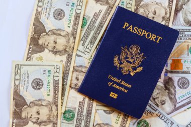 ABD pasaportu Amerikan doları banknotlarının üzerinde farklı değerlerde.