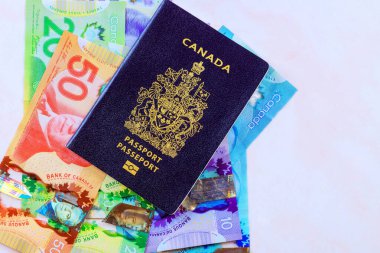 Pasaportun Kanada hükümeti tarafından verilmesi gerekmektedir. Bu banknotlar Kanada 'da nakit olarak çeşitli banknotlar içermektedir.