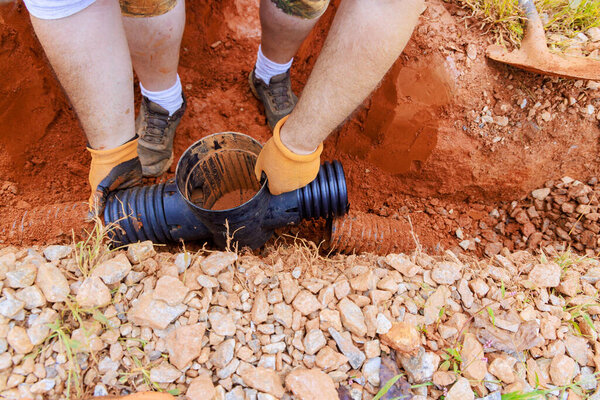 Underground storm sewer pipe must be replaced due to damage inability to collect rainwater.