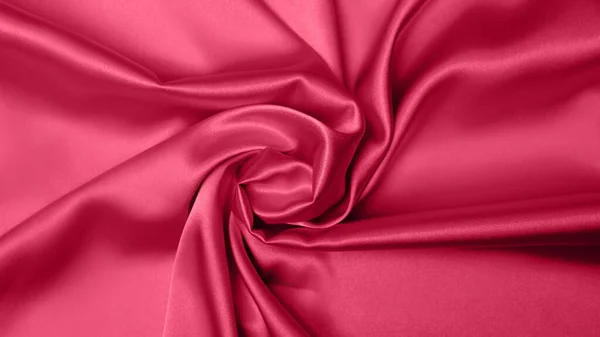 Viva Meganta Tonique Rouge Magenta Atlas Tissu Gros Plan Texture — Photo