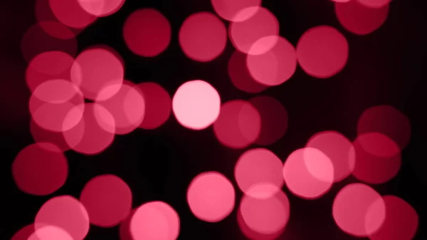 Viva Meganta Toned Red Magenta Abstract Evening Night Shimmering Bokeh — Stock Photo, Image