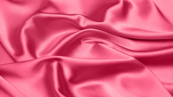 Viva Meganta Тонизировала Красный Пурпурный Атлас Ткани Закройте Розовую Шелковую — стоковое фото