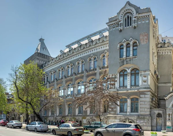 Οδησσός Ουκρανία 2023 Ιστορικό Κτίριο Στην Οδό Marazlievskaya Στην Οδησσό — Φωτογραφία Αρχείου