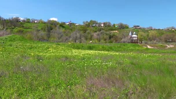 Brzeg Wyschniętego Jeziora Kuyalnik Odessie Ukraina Słoneczny Wiosenny Dzień — Wideo stockowe